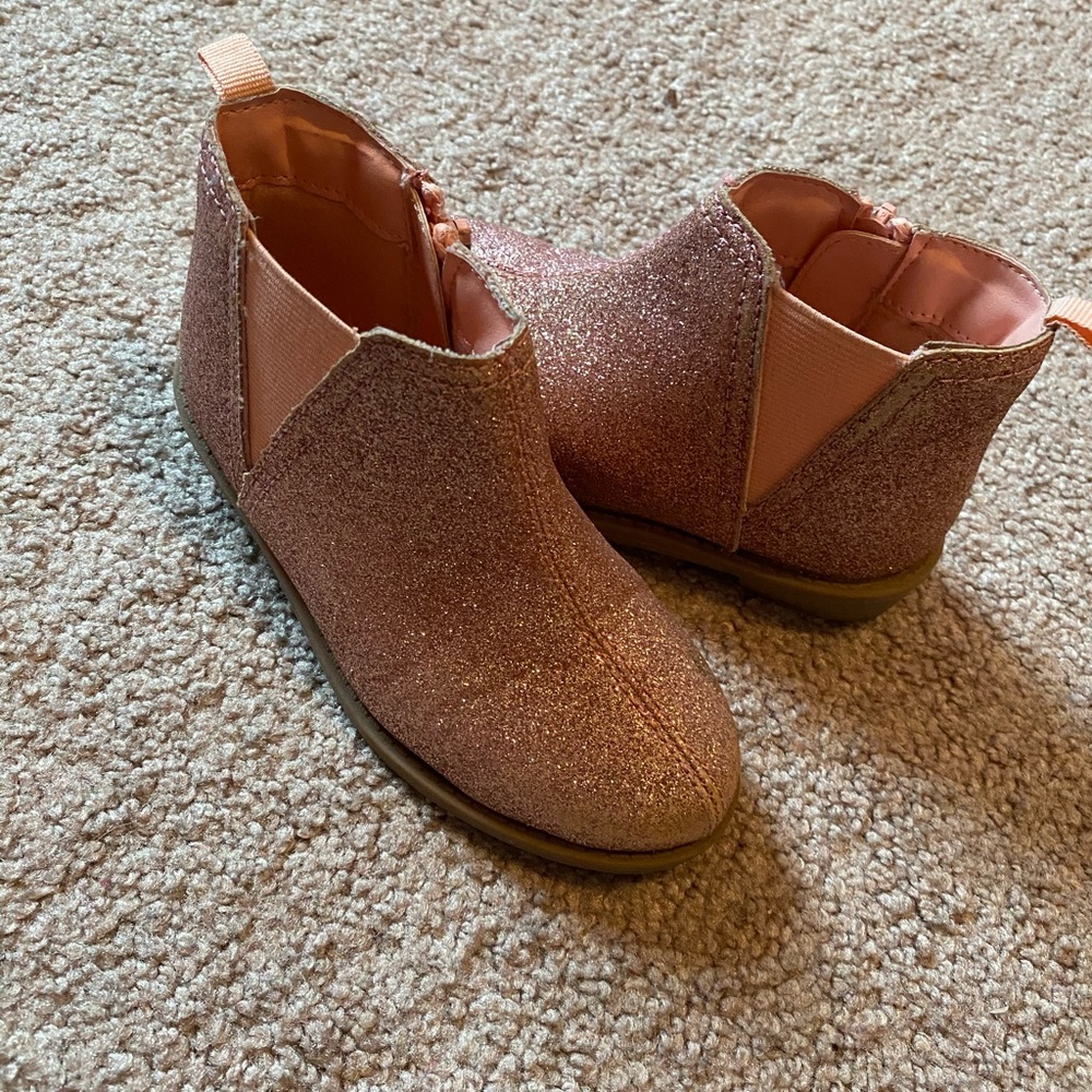 Glitter pink boots